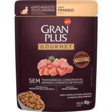 Sachê Gran Plus Gatos Gourmet Trato Urinário Frango 85g